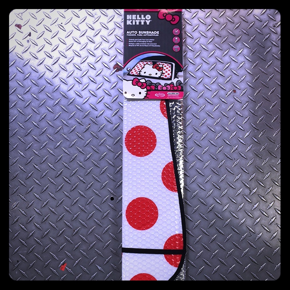 Hello Kitty Dots Windshield Accordion Sunshade